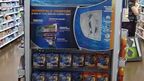 Gillette Fusion ProGlide Endcap