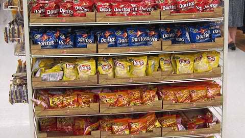 Frito-Lay Walmart 'Snacking Zone' Mobile Floorstand