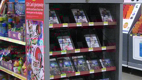 Walmart 'New Release' Video Game Endcap