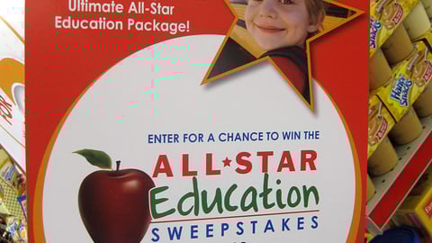 Family Dollar 'All-Star Education' Shelf Sign