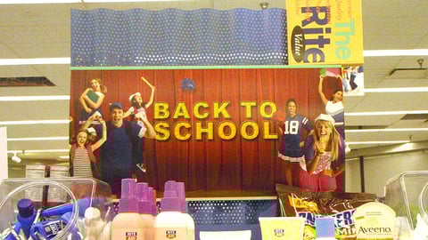 Rite Aid Back-to-School Endcap Header