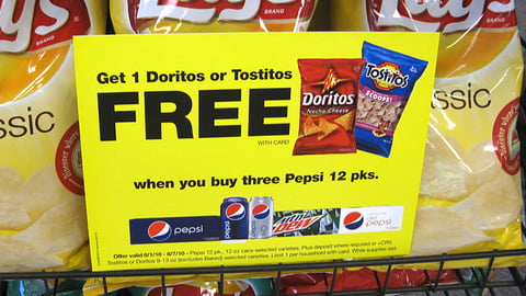 CVS PepsiCo Cross-Merch Shelf Sign