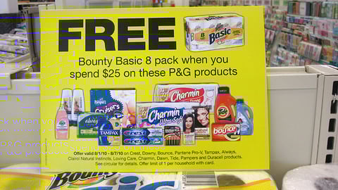 CVS P&G 'brandSaver' Incentive Sign