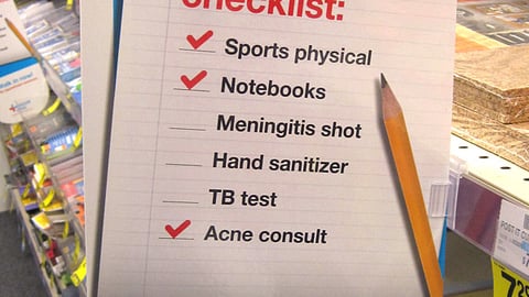 CVS 'Back-to-School Checklist' Violator