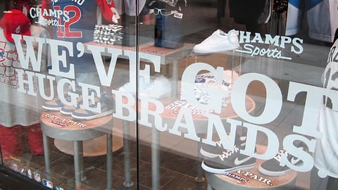 Champs 'We've Got Huge Brands' Window Cling