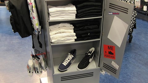 Kids Foot Locker 'What's In Your Locker?' Floorstand