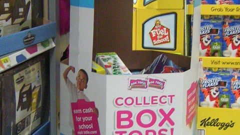 Cheerios 'Box Tops' Pencil Display