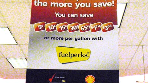 Winn-Dixie Fuelperks Ceiling Sign