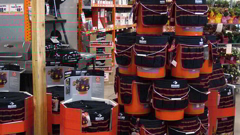 Home Depot 'Bucket Brigade' Floor Display