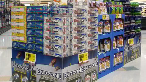 Kroger 'End Zone Essentials' Display