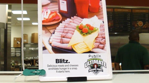 Publix 'Ultimate Tailgate Party' Counter Card