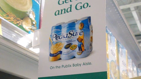Publix PediaSure Shelf Talker