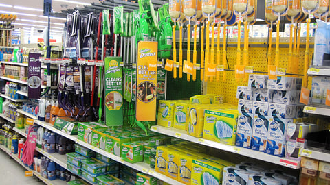 Walmart Swiffer In-line Display