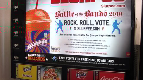 7-Eleven 'Battle of the Bands' Slurpee Translite