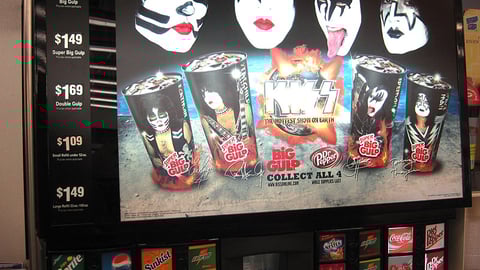 7-Eleven 'Kiss' Beverage Fountain Translite 