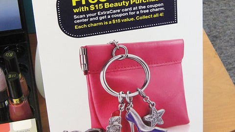 CVS 'Free Charm' Incentive Counter Card
