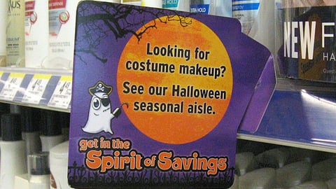 Walgreens Halloween Shelf Talker