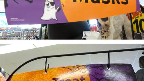 Walgreens Halloween Category Markers
