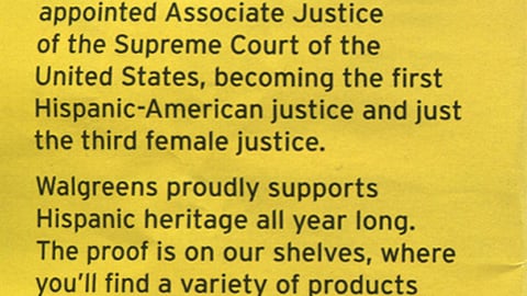 Walgreens 'Hispanic Heritage Month' Feature