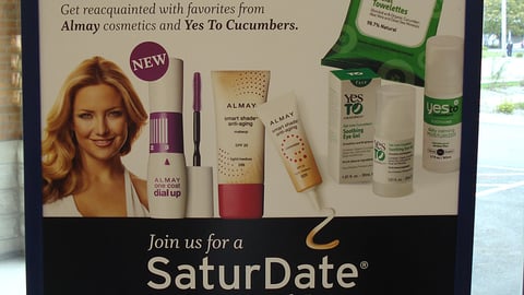 Walgreens 'SaturDate' Window Poster