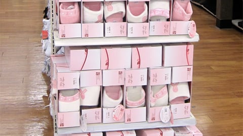 Walmart Slippers 'Pink' Endcap