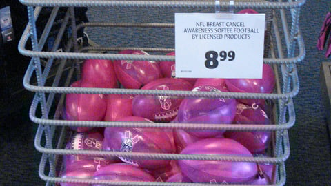 Dick's NFL 'Pink' Dump Bin