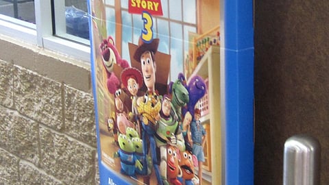 Walmart 'Toy Story 3' Security Pedestal Ad