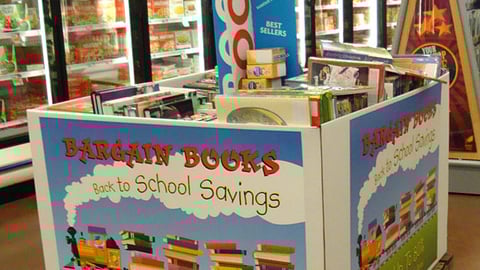 Food Lion 'Bargain Books' Dump Bin