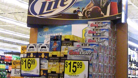 Miller Lite 'Gridiron Greatness' Endcap