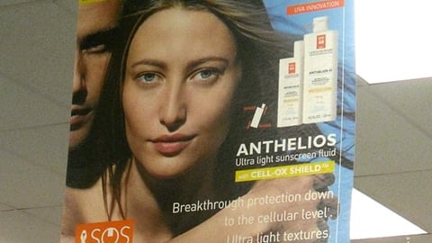 Anthelios 'Save Our Skin' Ceiling Sign