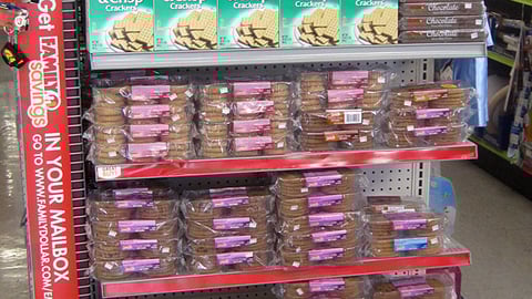 Family Dollar Family Gourmet Endcap