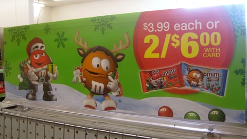 CVS M&M's Holiday Header
