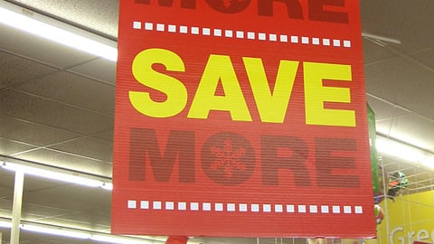 CVS 'Give More Save More' Ceiling Sign