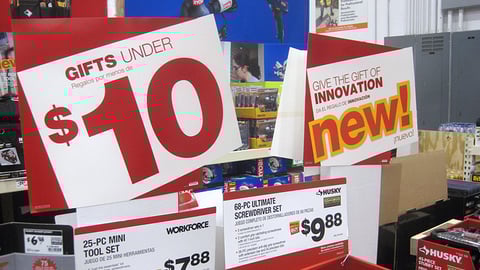 Home Depot Holiday Gift Signs