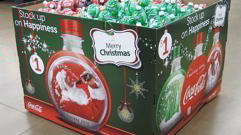 Coca-Cola Walmart Holiday Dump Bin