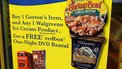 Gorton's Walgreens Incentive Cooler Cling