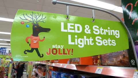 Walgreens 'Stay Jolly' Holiday Category Marker