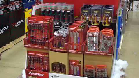 Husky Home Depot Holiday Endcap