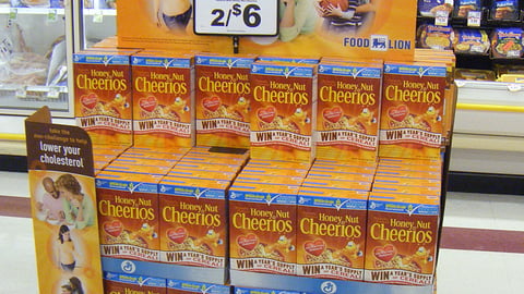 Honey Nut Cheerios Food Lion 'Non-Challenge' Pallet Display