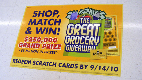 Food Lion 'Great Grocery Giveaway' Floor Cling