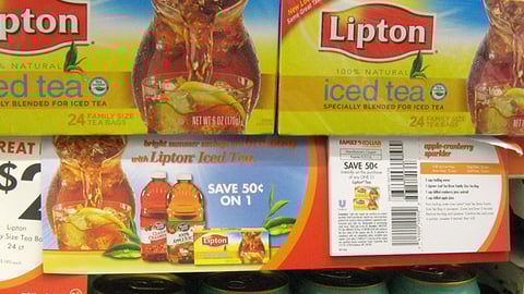 Lipton Family Dollar Shelf Sign