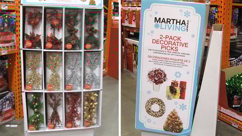 Martha Stewart Living Home Depot Holiday Floorstand