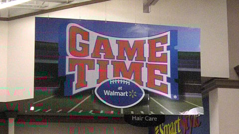 Walmart 'Game Time' Banner