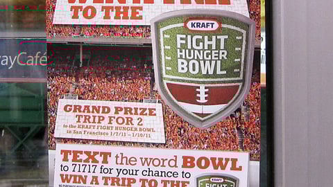 Kraft Circle K 'Fight Hunger Bowl' Cooler Cling