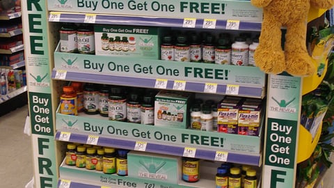 Walgreens Multi-Brand 'The Reveal' BOGO Endcap