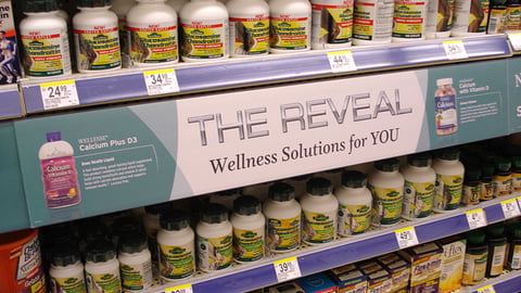 Walgreens Wellesse 'The Reveal' Shelf Sign