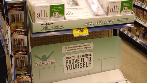 GSK Walgreens 'The Reveal' Shelf Trays