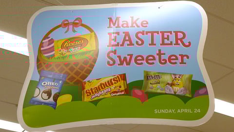 Walgreens Multi-Brand Easter Ceiling Sign