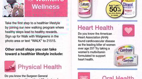 Walgreens 'Women's Wellness' Feature
