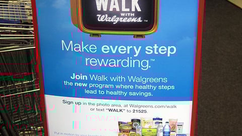 Walgreens 'Walk' Rack Sign